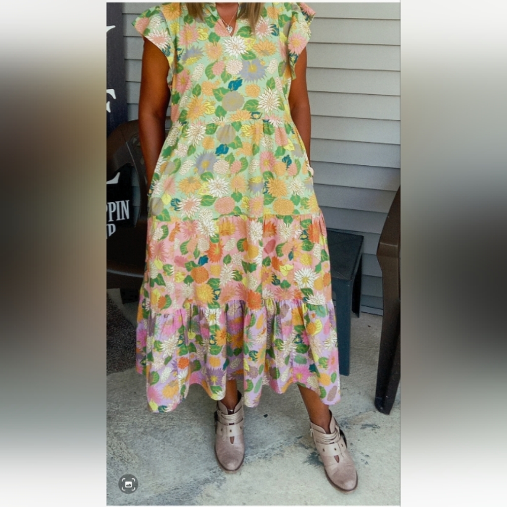 Uncle Frank Floral Midi Dress - Picture 2 of 9